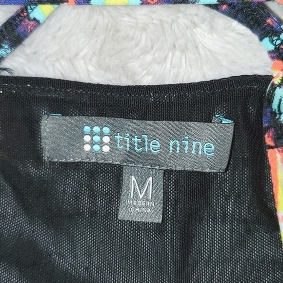 Title Nine Multicolor Stripe Hillary Sassy Back Dress Size Medium - Picture 3 of 12